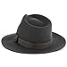 Walrus Hats Grey Wool Felt Fedora Hat – Stylish Center Dent Fedora for Men and Women – Versatile Hat for Casual or Dress Wear – Lightweight, Comfortable, and Fashionable Wool Fedora