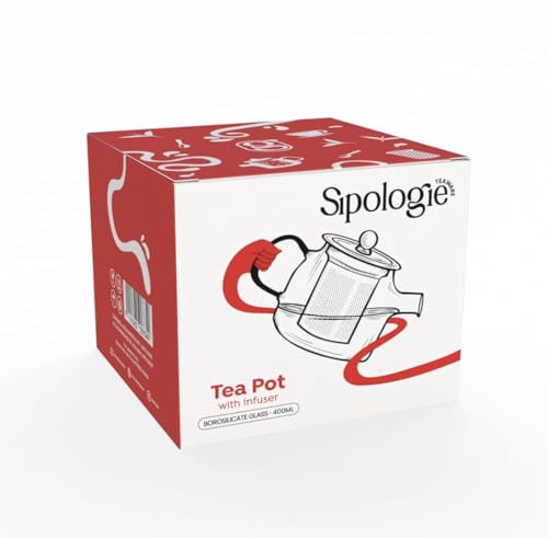 Image of Inspire Glass Teapot 400ml, Customised - Tea Obsessed