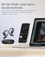 SHOKZ OpenFit 2+ Open-Ear-Kopfhörer mit Dolby Audio, Schwarz – Ansicht 9