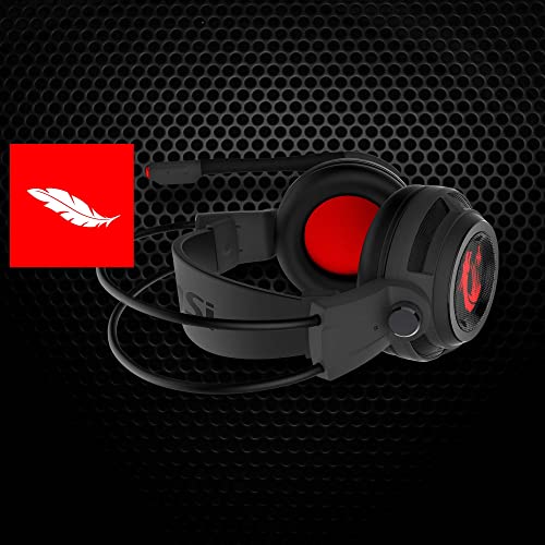 MSI DS502 Binaural Headset, zwart, rood - hoofdtelefoon (PC/games, binauraal, hoofdband, zwart, rood, bekabeld, 2 m) - Afbeelding 4