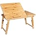 Produktbild Casaria Laptoptisch Frühstückstisch Bambus Höhenverstellbar 55x35x20-28cm Betttisch fürs Bett Couch Sofa Laptop Tisch