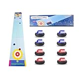 Curling Zone – Indoor Operated Curling Set – Fun Family Game for Kids and Adults – 8 Curling Stones and...