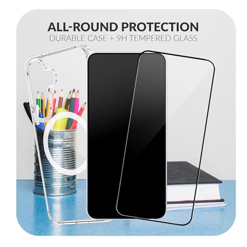 Image of ShieldTech Clear Back Cover Case with Screen Guard for Samsung Galaxy A37 5G | Mag-Safe Compatible | Transparent Mobile Phone Back Cover for Samsung Galaxy A 37 5G / A37 5+G (TPU+PC Transparent)