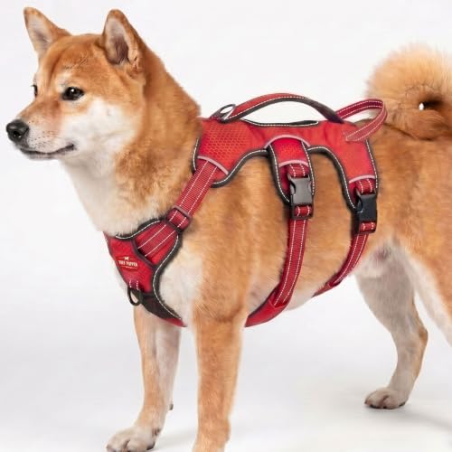 Image of Tracker - No Pull Dog Harness | Front And Back Leash Attachment Points | 3M Reflective Stitching Increases Safety At Night | 5 Point Adjustable Fit Harness For Dogs | Padded Dog Harness For Comfort