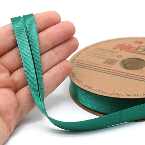 Image of Fold Satin Bias Tape - 99+ Colors - 3 /4 Inches Wide - 27 Yards - Fold Satin Binding Bias Ribbon Fabric Piping Bias Binding Tape for Sewing Clothing DIY BYS88