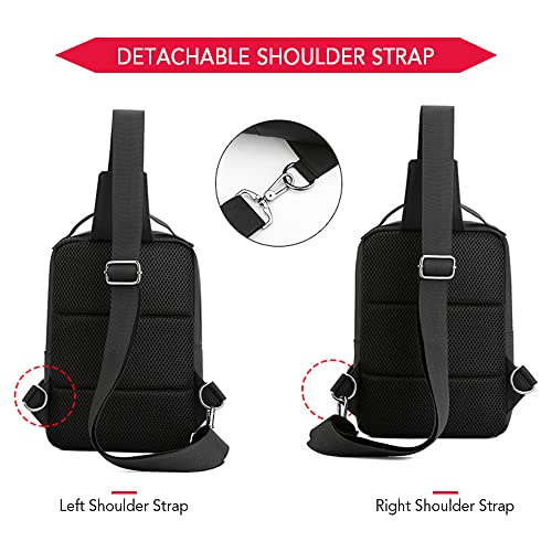Bolsa de ombro única,KKcare Bolsa de ombro masculina bolsa de ombro única bolsa transversal bolsa de