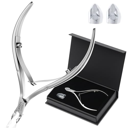 Premium Cuticle Trimmer &amp; Nippers, Stainless Steel, Sharp 1/4 Jaw Blades