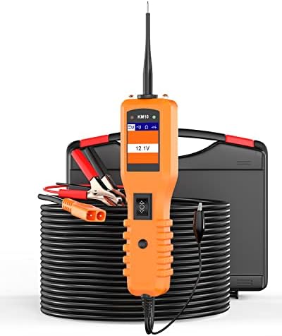 KZYEE KM10 Power Circuit Probe Kit, 12V 24V Automotive Circuit Tester Electrical System Tool, Digital Voltage Tester, Multimeter, Short Finder, AC DC Diode Resistance Check Capacitor Tester