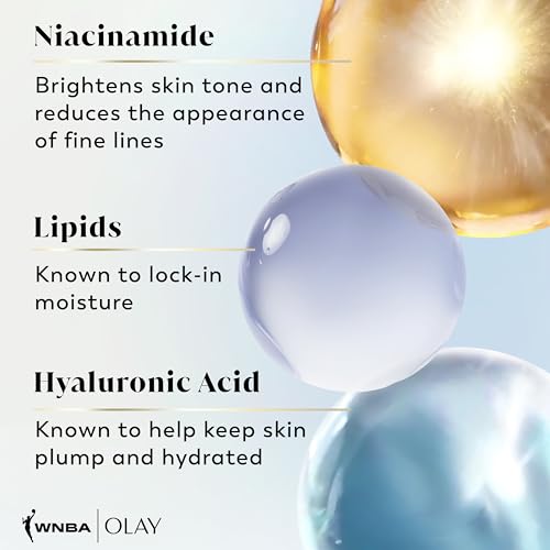 Olay Body Wash for Women, WNBA, Intensely Hydrating, Hyaluronic Acid Serum, Hydration On/Off Court, Improves Moisture Barrier, Vitamin B3 Complex, All Skin Types, Victory Vibes Vanilla Scent, 20 fl oz - image 5
