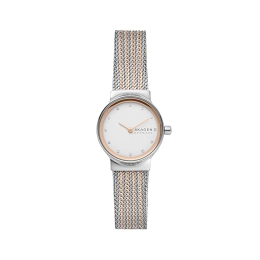 Skagen Women's Freja Quartz Watch with Stainless Steel Strap, Multicolor, 14 (Model: SKW2699)