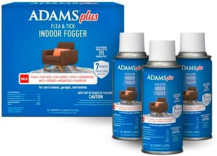 Adams Plus Flea and Tick Indoor Fogger (3 Pack), 3 oz