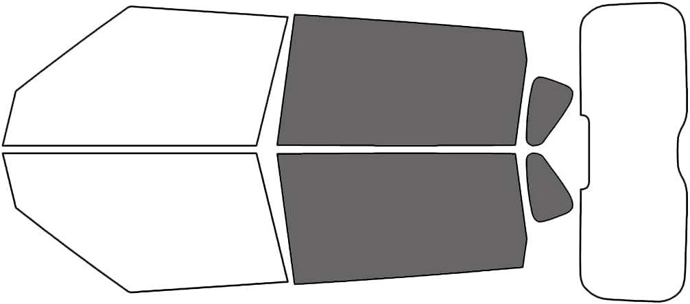 Rtint Window Tint Kit Compatible with Kia Soul 2010-2013 - Back Precut Kit - 20%
