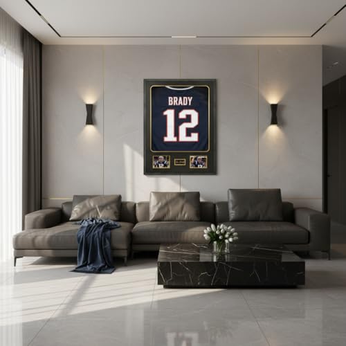 Image of IHEIPYE Jersey Frame Display Case 3 Pack - Large Sport Jersey Shadow Box with UV Protection Acrylic for Baseball, Basketball, Football, Soccer, Hockey, Shirt and Uniform