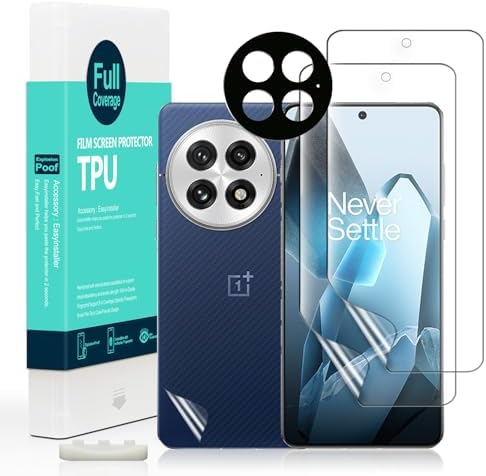 Ibywind for OnePlus 13 5G Screen Protector,2-Pack,Hydrogel Film with Camera Lens Protector,Easy Installation Tool,Bubble-Free,Fingerprint Unlock Compatible,Anti-Shatter,Anti-Scratch