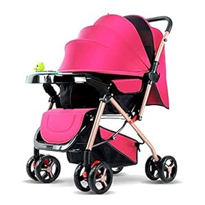 JYDQM Carts,Petller, Cat Pet Bike Buggy Pram 4 Rounds Large Dogs Medium-Sized Dog Trolley Pet Cart Pet Supplies/Pink
