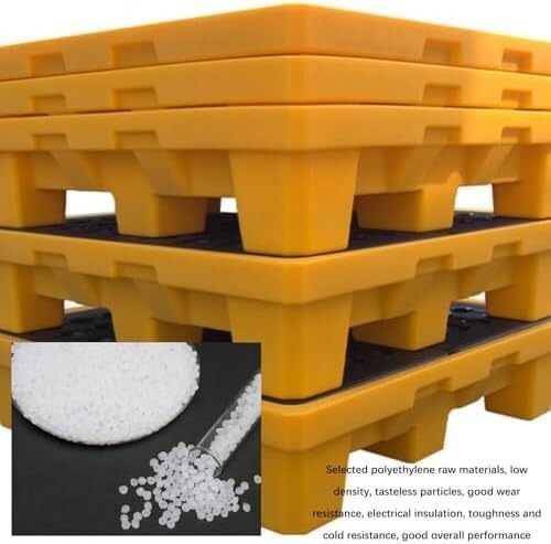 Modular Stackable Spill Containment Pallets - Industrial Platforms for Warehouses, Factories, and Garages - Durable, Heavy-Duty, Eco-Friendly Solution for Hazardous Liquid Storage