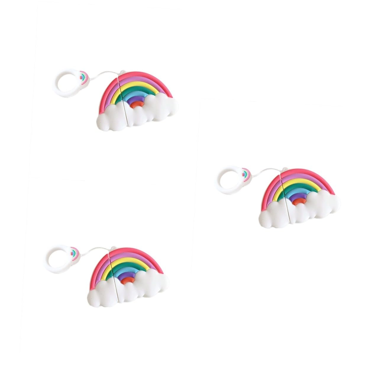 Angoily 3 Piezas Cubierta De Auriculares Inalámbricos Caminando Funda Protectora De Auriculares para 3 Moda Sin Cubierta Caparazón Senderismo Cubrir Las Nubes Estuche Protector Profesional