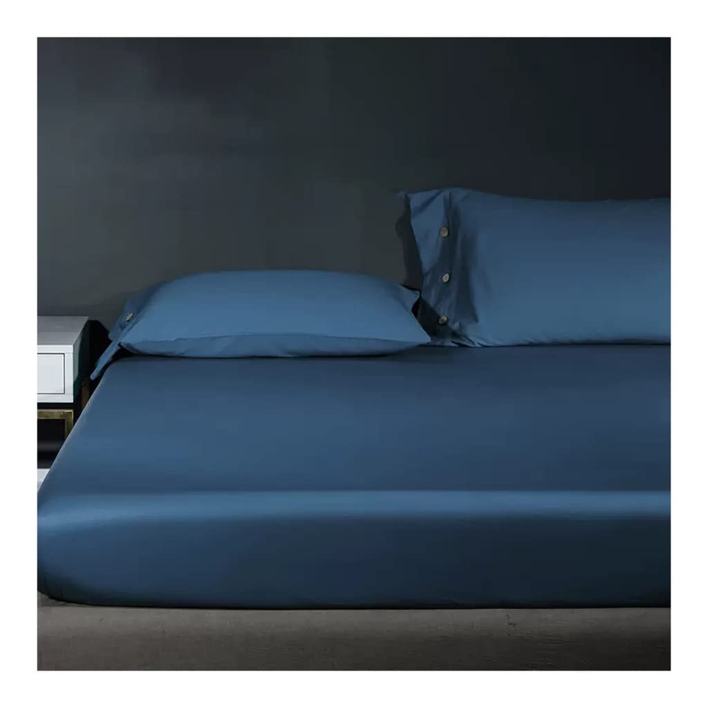 Zestaw pościeli Queen Soft na łóżko Queen Size 3 sztuki hotelowe luksusowe prześcieradła typu queen łatwe w pielęgnacji 100% bawełna zestaw pościeli (kolor: niebieski B, rozmiar: 180x200+30cm)