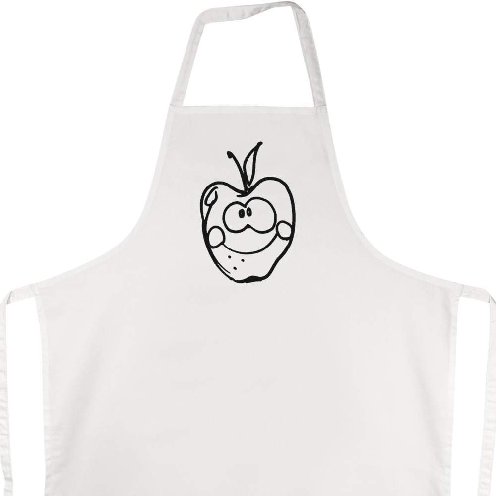 'Happy Apple' Unisex Cooking Apron (AP00010441)