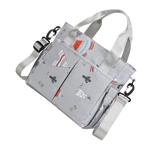 Bolsa de pañales para cochecito con bolsillos organizadores y compartimento térmico de viaje
