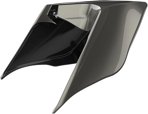 Miniatura 394 de Advanblack Barracuda - Cubiertas laterales estiradas plateadas (brillantes), paneles extendidos para Harley Touring Street Glide Road Glide Electra