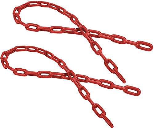 Toy Park 2 m Heavy Duty Children Outdoor Plastic Coated Iron Playground Swing Link Chain -Red (B09991767T) Amazon Price History, Amazon Price Tracker
