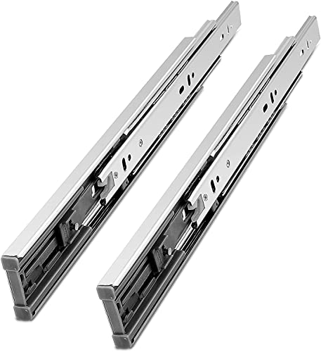 Image of Gobrico Hardware Full Extension 22 Inch Slides, Soft Self Close Ball Bearing Drawer Slides 3Folds, 2Pair