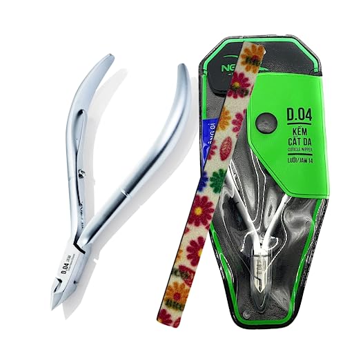 Nghia Professional Stainless Steel Cuticle Nippers C-05 ( D-04) Jaw 14 Osimihome Cuticle Cutter Trimmer Manicure Tools with 1 Springââ‚¬â€œ Perfect Nail Care Tool at Home/Spa/Saloon (1 PCS)