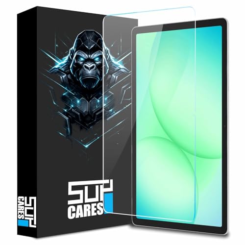 Image of SupCares Tempered Glass for Samsung Galaxy Tab A11 Plus and Galaxy Tab A9 Plus (11 Inch) With Installation Kit | Military-Grade Gorilla Screen Protector | Edge to Edge Coverage | Transparent