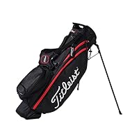 タイトリストPlayers 4 スタンドバッグ　ブラック&レッド　14分割式 タイトリストPlayers 4 スタンドバッグ ブラック&レッド 14分割式