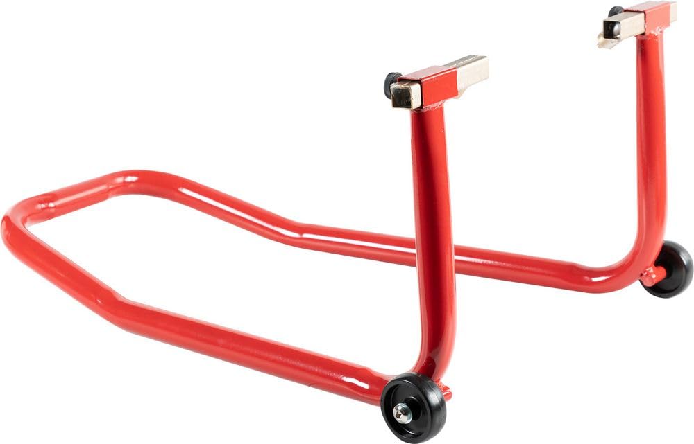 XPLORER Cavalletto Moto Posteriore Con Supporto Universale - Sollevatore Moto Con Ruote In Ferro Verniciato Per Manutenzione Garage