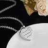Cremation-Urn-Ashes-Necklace-No-longer-by-my-sidebut-forever-in-my-heartStainless-steel-memorial-pendant-Waterproof-memorial-pendant ENO Time Cremation Urn Ashes Necklace, I love you to the moon and back, Stainless steel memorial pendant Waterproof memorial pendant(Rose)