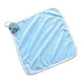 Somerway Serviettes de Main de Dessin animé pour la Salle de Bain, Serre-tarchage à Main en Microfibre Absorbant Doux avec Longe pour Cuisine, Absorbant Absorbant et à séchage à séchage. Bleu Clair