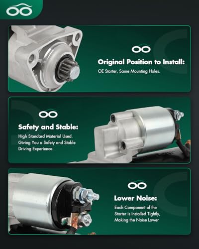 Image of SCITOO Starter Motor fit for Porsche for Cayenne 4.5L 2003-2006 Replacement Starter 17925
