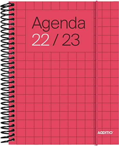Additio A142-Sv-Mini Agenda Universal Semana Vista Versión Mini Rojo