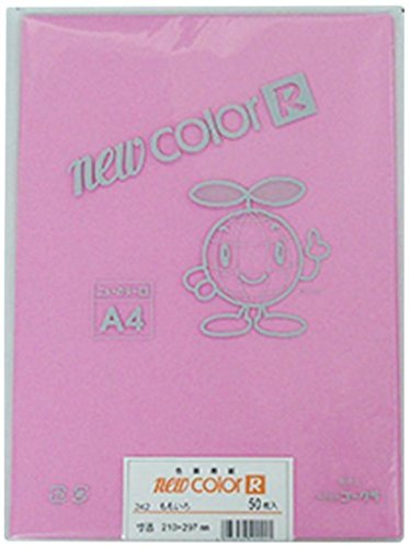ゴークラ GKA4NCR242 色画用紙 ニューカラーR A4 50枚 ももいろ