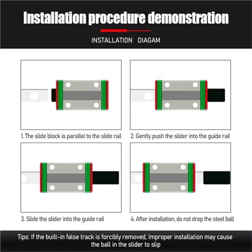 Guide linéaire HGH15CA pour rail d'autoguidage de machine CNC