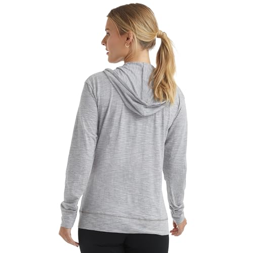 Image of Hanes Women's Lightweight Full Zip Hoodie, Textured Cotton Zip Up, T-Shirt Hoodie