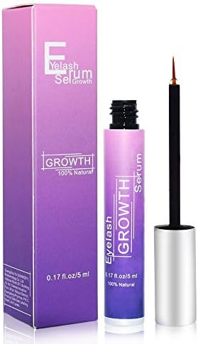 JDO Eyelash Brow Growth Enhancer Serum with Biotin & Natural Growth Peptides for Long, Thick Looking Lashes and Eyebrows Vegan Ingredients Effective Enhancer and Booster (Pink)