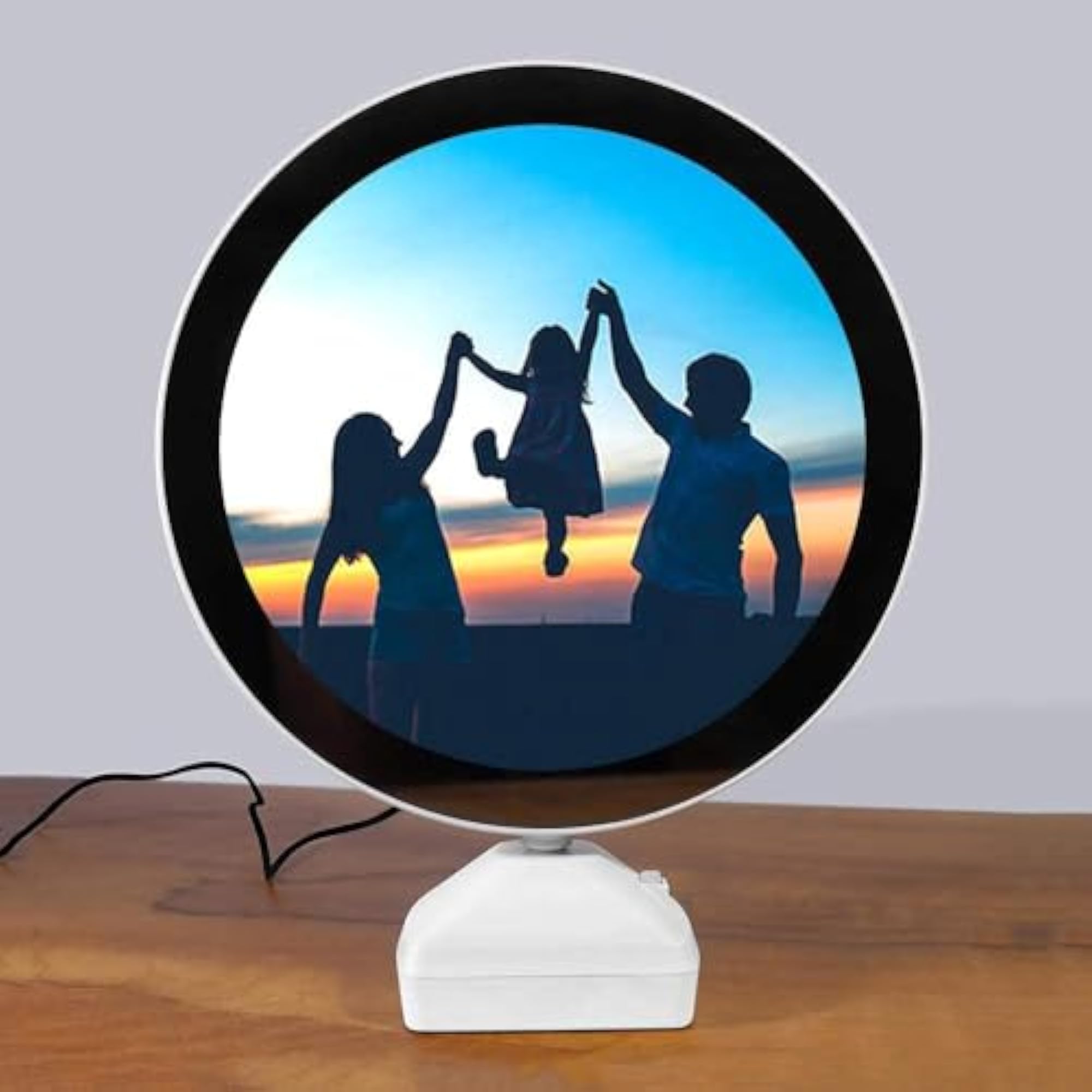 Magic Mirror Photo Frame with LED Light