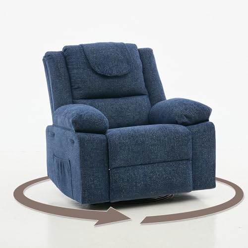 Sillón reclinable con masaje Azul miniatura 1