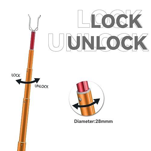 KAILAS Stick Clip Up Rock Climbing Quickdraws Carabiners Climbing Accessories Grabber Reacher Tool Lightweight Extendable