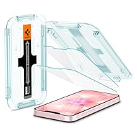Spigen Glas.tR EZ Fit Vetro Temperato compatibile con iPhone 16e, iPhone 14, iPhone 13, iPhone...