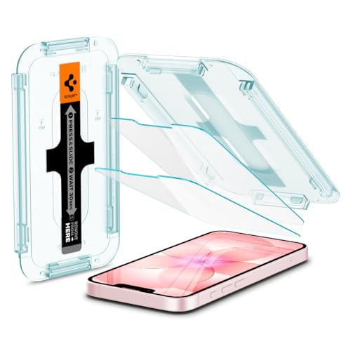 Película de vidro temperado Spigen [GlasTR EZ FIT] projetada para iPhone 13 Pro (2021)/iPhone 13 (2021) - pacote com 2