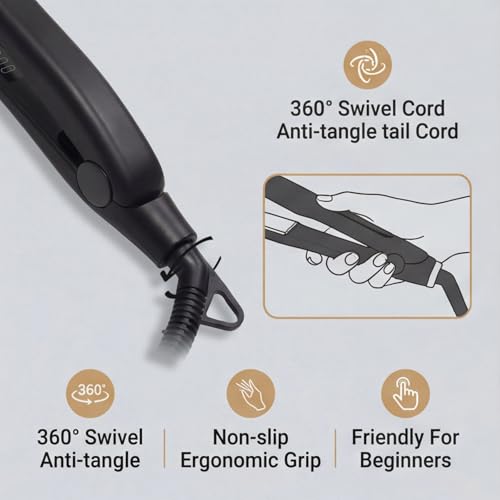 Plancha de Pelo de Titanio Ajustable 80-230°C miniatura 6
