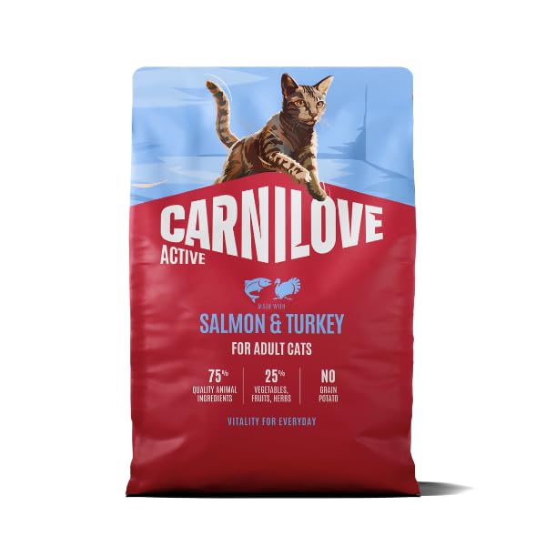 Carnilove Nourriture active pour chat au saumon et à la dinde 2 kg