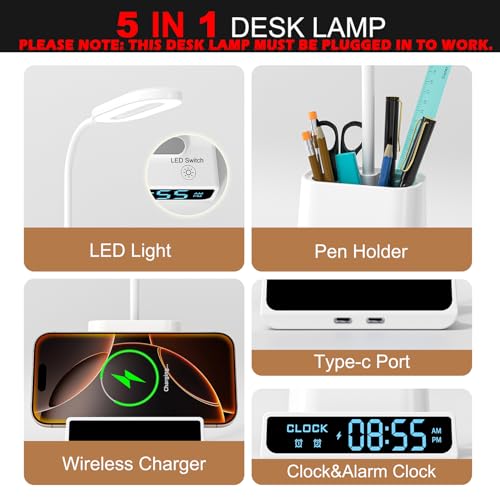 Lampe d'étude LED à intensité variable idéale pour les nuits de révision - 4