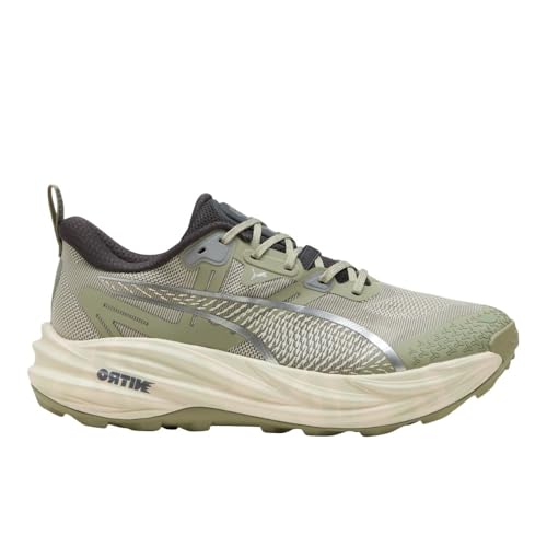 Puma Men's Voyage Nitro Trail Running Shoes Lux Army/Warm White/Dusky Gray 10.5 Medium