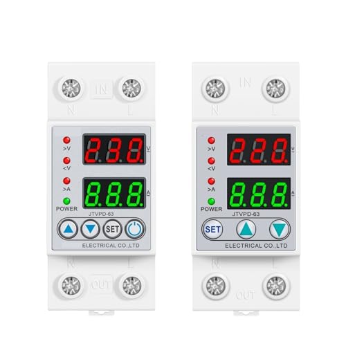 Relé protector de sobretensión ajustable de 230V y 40A para proteger electrodomésticos delicados