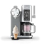 Ninja CREAMi Scoop and Swirl Soft Serve and Ice Cream Maker with 2x Tubs, 13 Functions, Makes Ice Cream, Soft Serve, Gelato, Sorbet, Milkshakes and More, Mix-In Option, Platinum Silver, NC701UK